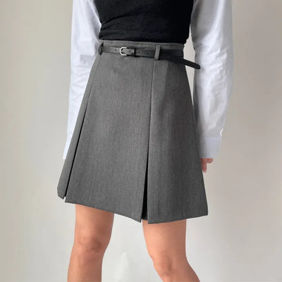 High-Quality Length Pintuck Midi Skirt