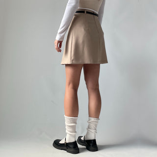 High-Quality Length Pintuck Midi Skirt