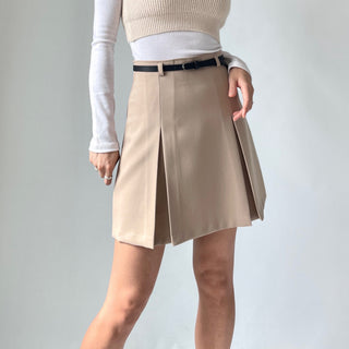 High-Quality Length Pintuck Midi Skirt