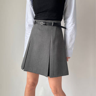 High-Quality Length Pintuck Midi Skirt