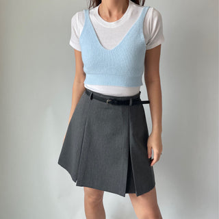High-Quality Length Pintuck Midi Skirt