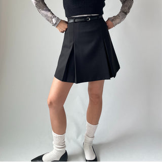 High-Quality Length Pintuck Midi Skirt