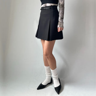 High-Quality Length Pintuck Midi Skirt