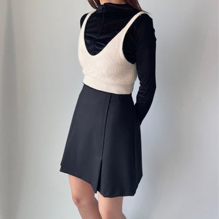 Spring Stretchy Crop Knit Bustier