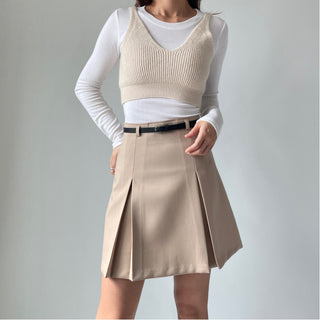 Spring Stretchy Crop Knit Bustier
