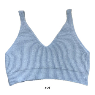 Spring Stretchy Crop Knit Bustier