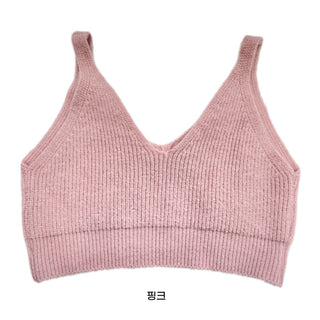 Spring Stretchy Crop Knit Bustier