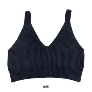 Spring Stretchy Crop Knit Bustier