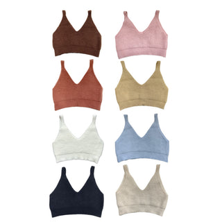 Spring Stretchy Crop Knit Bustier