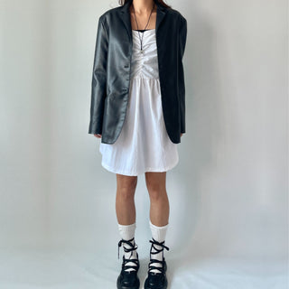 Bustier Anorak Sleeveless Mini Dress with Pocket