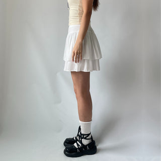 Lace Chiffon Tiered Mini Skirt 🇰🇷