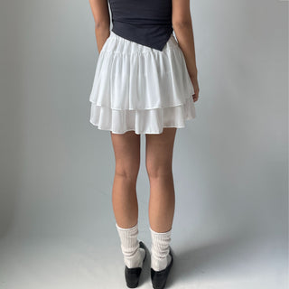 Lace Chiffon Tiered Mini Skirt 🇰🇷