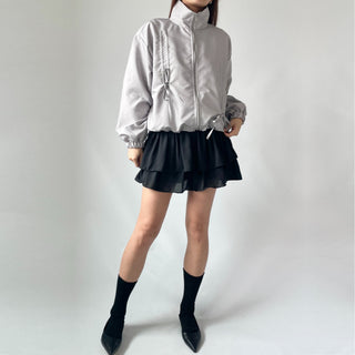 Lace Chiffon Tiered Mini Skirt 🇰🇷