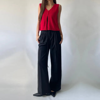 Back Slit Sleeveless Summer See-through Knit 🇰🇷