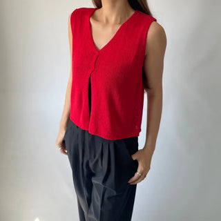 Back Slit Sleeveless Summer See-through Knit 🇰🇷