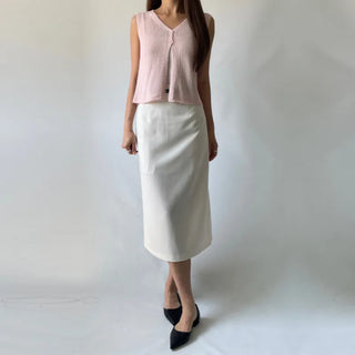 Back Slit Sleeveless Summer See-through Knit 🇰🇷