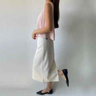 Back Slit Sleeveless Summer See-through Knit 🇰🇷