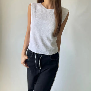 Back Slit Sleeveless Summer See-through Knit 🇰🇷