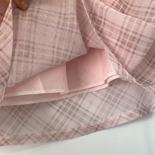 Chiffon Check Midi Balletcore Skirt