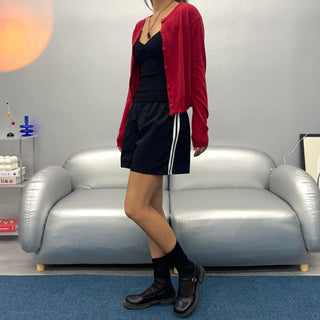 Two-Line Rustling 34 Length Shorts Pants  🇰🇷