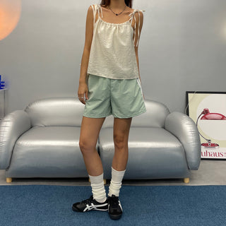 Two-Line Rustling 34 Length Shorts Pants  🇰🇷