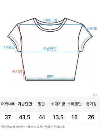 Underboob layered short crop short-sleeve tee