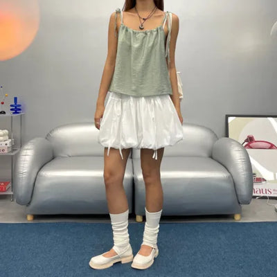 Pumpkin Balletcore Balloon Skirt