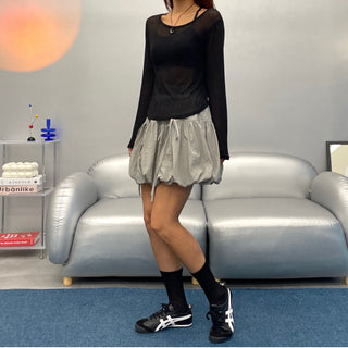 Pumpkin Balletcore Balloon Skirt