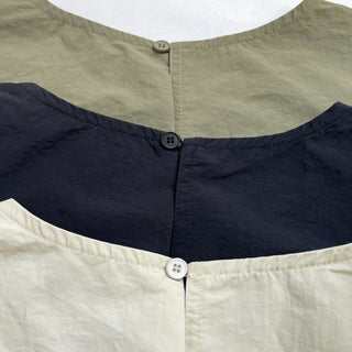Daily Rainy Season Short Sleeve Crispy Anorak Midi Dress