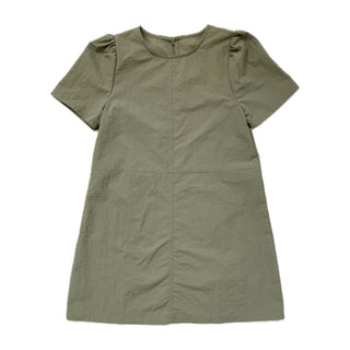 Daily Rainy Season Short Sleeve Crispy Anorak Midi Dress