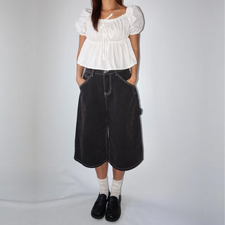Black Dark Bermuda 34 Denim Shorts