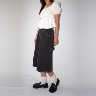 Black Dark Bermuda 34 Denim Shorts