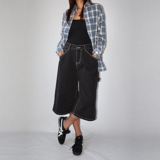 Black Dark Bermuda 34 Denim Shorts