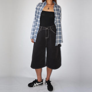 Black Dark Bermuda 34 Denim Shorts