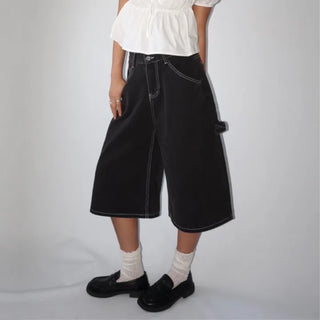 Black Dark Bermuda 34 Denim Shorts