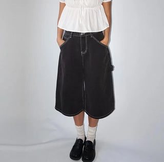 Black Dark Bermuda 34 Denim Shorts