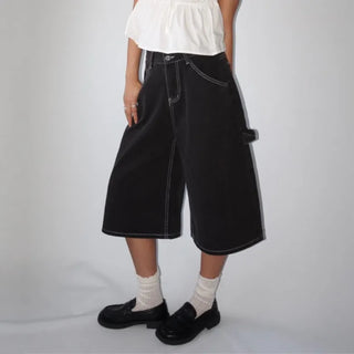 Black Dark Bermuda 34 Denim Shorts
