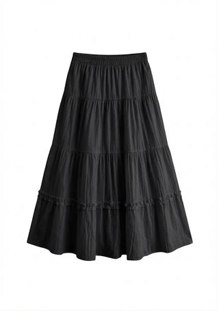 Ships Today  Tommy All-Season Long Tiered Frill Lace A-Line Spring Back-to-School Daily Skirt  Skirt