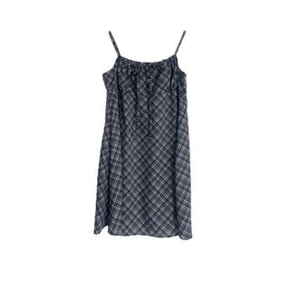 Bustier Korean Sleeveless Shirred Midi Layered Check Midi Dress