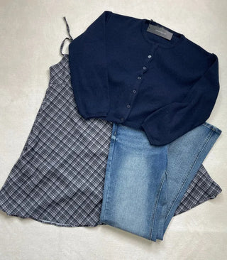 Bustier Korean Sleeveless Shirred Midi Layered Check Midi Dress
