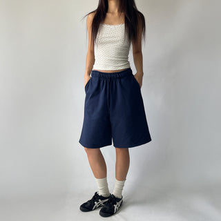 Korean-Made Bermuda Training Wide-Length Waist Pants