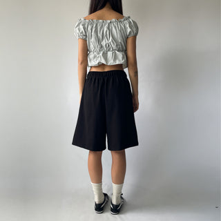 Korean-Made Bermuda Training Wide-Length Waist Pants