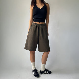 Korean-Made Bermuda Training Wide-Length Waist Pants