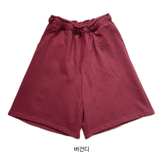 Korean-Made Bermuda Training Wide-Length Waist Pants