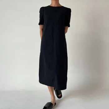 Anorak rustling long nylon dress