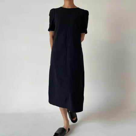 Anorak rustling long nylon dress