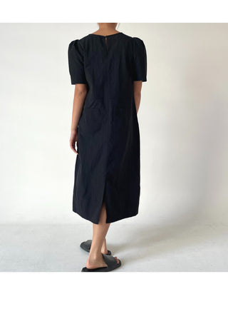 Anorak rustling long nylon dress