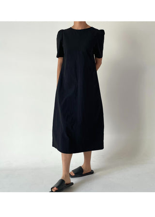 Anorak rustling long nylon dress