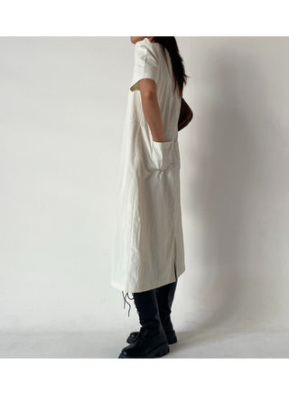 Anorak rustling long nylon dress