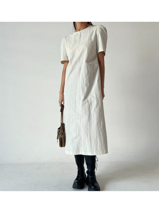 Anorak rustling long nylon dress